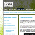 Youth Music Voices website