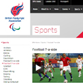 British Paralympic Association Football 7-a-side website