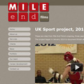 Mile End Films UK Sport project website