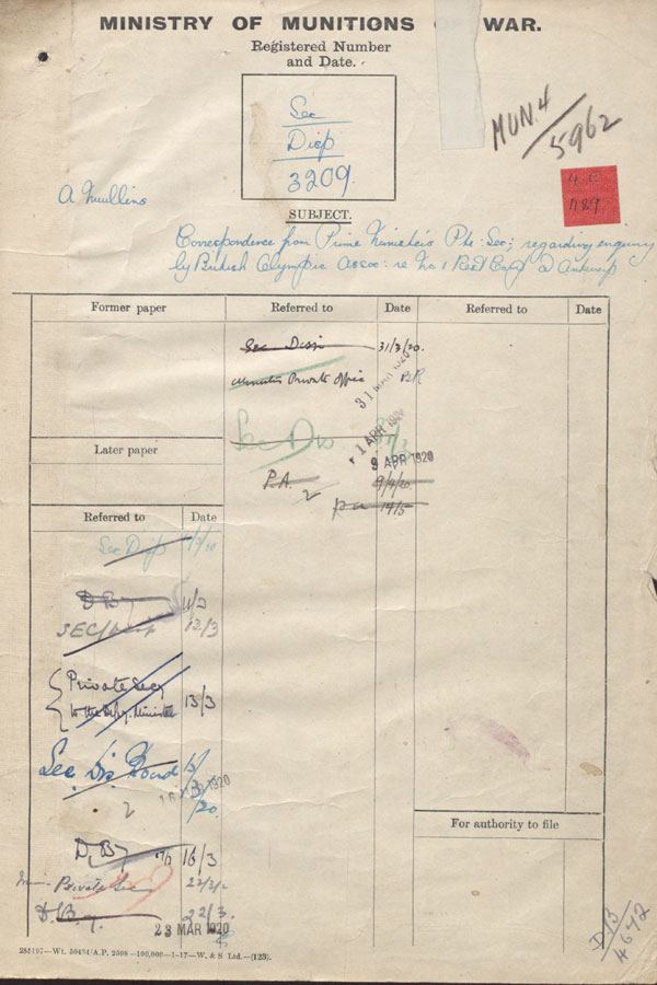 Extract from record MUN 4/5962