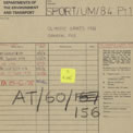 Proposed hosting of the 1988 Olympic Games in Britain. AT 60/156