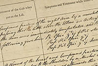 Report of the amputation of Nelson's arm by surgeon James Farquhar on board HMS Theseus 1797 - Catalogue reference: ADM 101/123/2