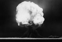Los Alamos atomic bomb test photograph