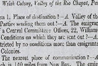 Establishment of a Welsh Colony on the River Chupat in Patagonia. Correspondence. 1865-1867 - Catalogue reference: FO 420/23