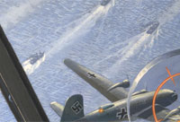 German bomber over a convoy, Catalogue Reference INF 3/1515