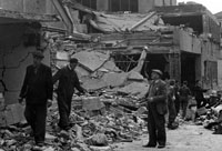 Damage to buildings. Catalogue reference AIR20-4376