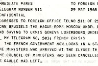 Paris: 29 May 1968: Peak of the Crisis  Catalogue reference: FCO 33/37