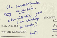 Detail from file catalogue ref: PREM 19/282/8