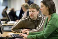 Archive visitors searching family history online
