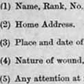 Hospital enquiry sheet WO 161