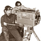 The BBC filming in a coal mine. Cat ref: COAL 80/971