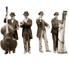 Street music quartet, 1884. Cat ref: COPY 1/369 f239