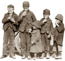 Children eating ice-cream, 1884. Cat ref: COPY1/369 f288