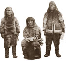 Fishermen in Greenland, 1889. Cat ref: COPY 1/398