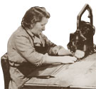 Woman at work under war conditions, 1939-45. Cat ref: RAIL 1057/3280