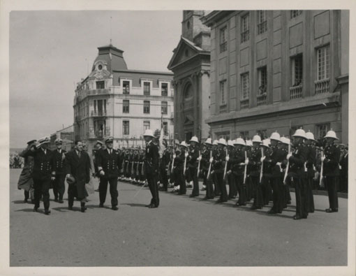 Visit of HMS Protector to Punta Arenas, Chile, November 1960. Catalogue reference: CO 1069/305