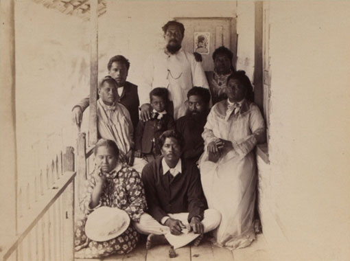 Native teachers, New Guinea. J.W. Lindt, Melbourne. Papua New Guinea. Catalogue reference: CO 1069/658