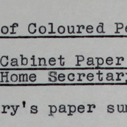 Employment of coloured people