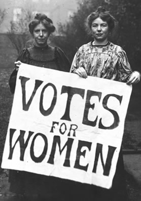 Suffragettes Annie Kenny and Christabel Pankhurst (COPY 1/494)