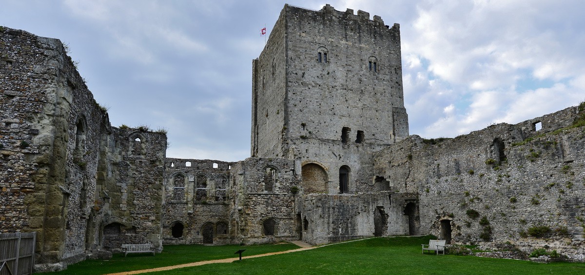 The keep at Porchester Castle