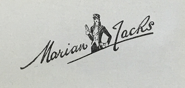 Marian Jacks trade mark, registered in 1938 (catalogue reference BT 82/1384, design number 585504).