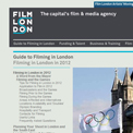 Film London 2012 website