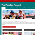 The People's Record website