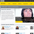 BBC Archives Football Legends website