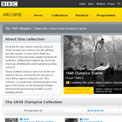 BBC Archives Olympics website
