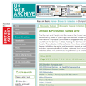 British Library Web Archive 2012 collection website