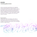  Emoto – visualising global emotion for 2012 website