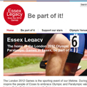 Essex Legacy from the 2012 Games website