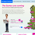 Transport for Get ahead of the Games website