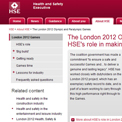 Health and Safety Executive 2012 website
