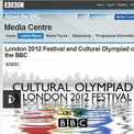BBC Media Centre London 2012 - archived website, British Library