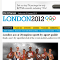 The Telegraph 2012 website