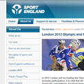 Sport England website