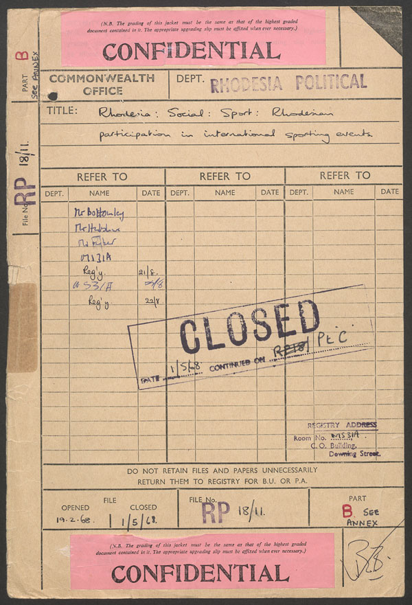Extract from record FCO 36/317