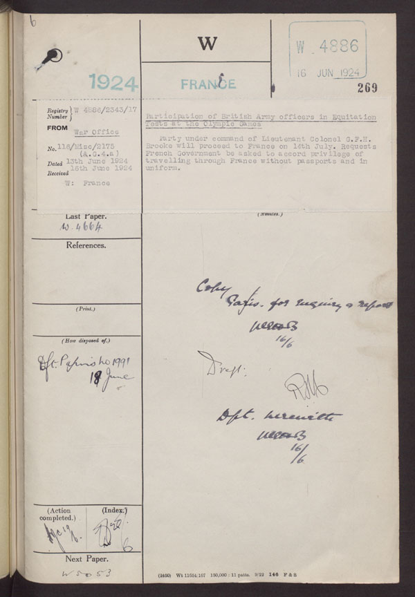 Extract from record FO 371/10542/4886