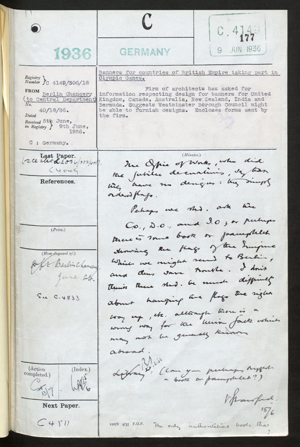 Extract from record FO 371/19940/4149