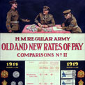 'Old and new rates of pay', First World War poster - ADM 1/8331