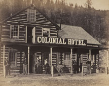 Colonial Hotel on the Fraser River, Waggon Road, BC