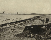 Duck shooting on the prairies