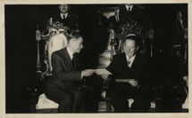 M.S. Williams and the Guatemala President, General Ydigoras. 1960