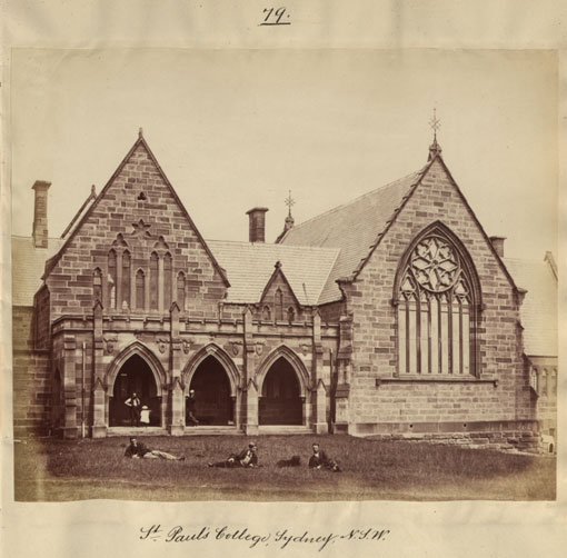 St. Paul's College, Sydney, N.S.W. 1870. Catalogue reference: CO 1069/599