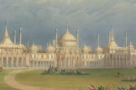 A painting of Brighton Pavilion.