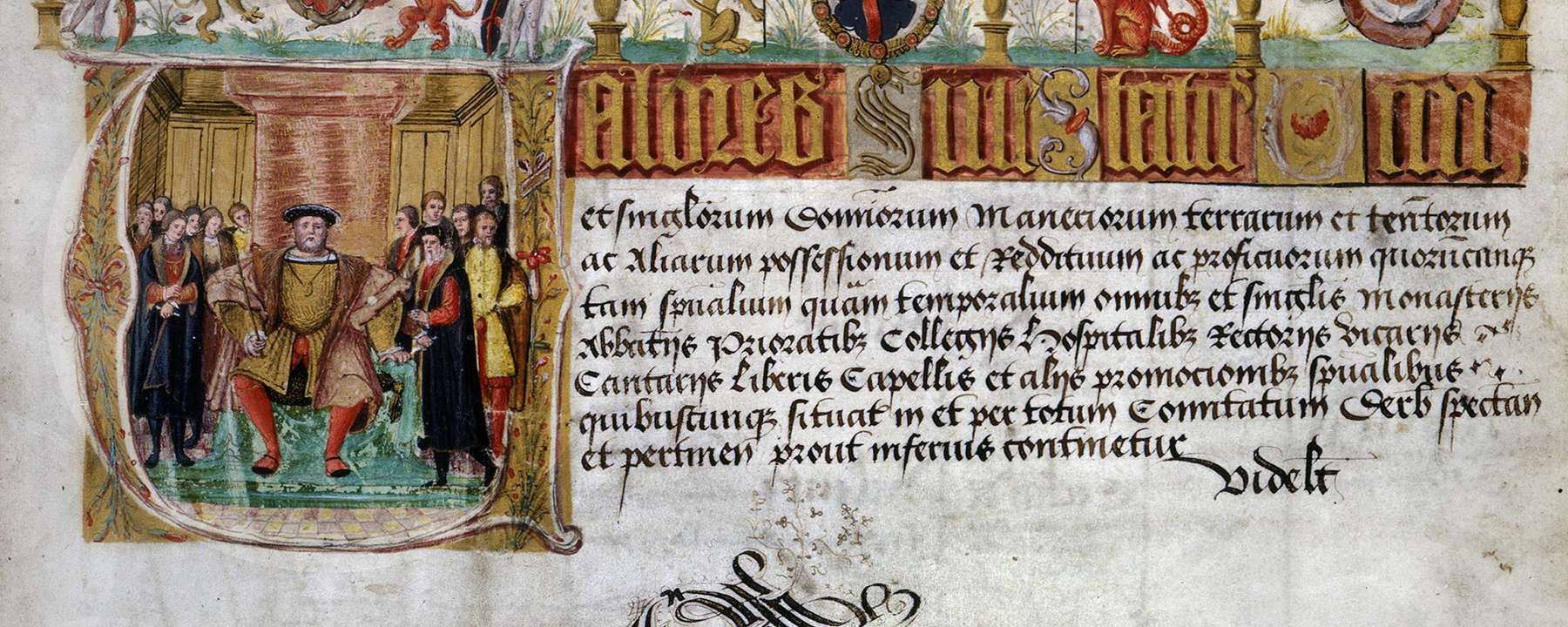 Illustrated image of Henry VIII.