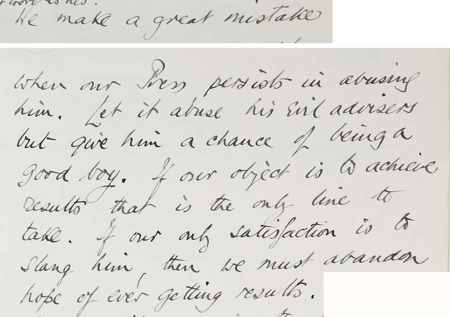 A handwritten letter.