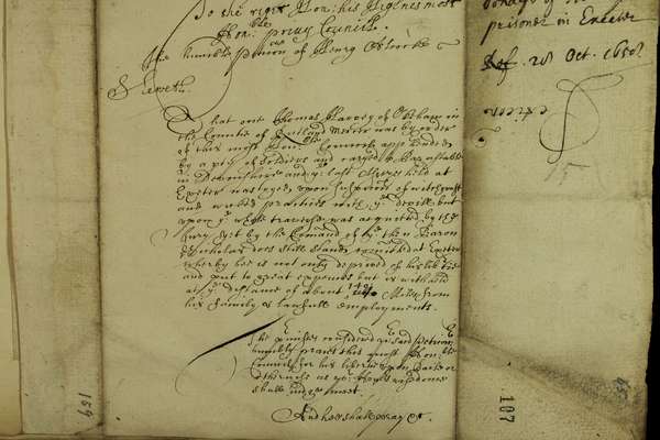 A handwritten document.