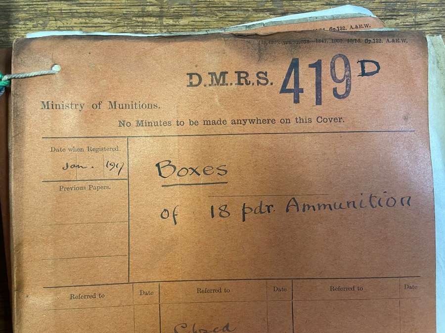 A brown folder